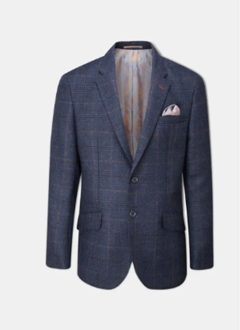 Alan Paine Surrey Blazer Navy Check SURGBLZ-NAVCH